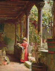 Ein Innenhof in Venedig, 1896
